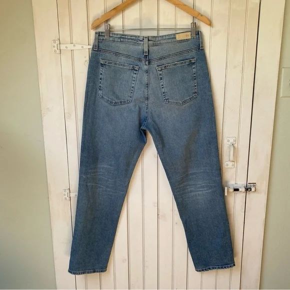 Adriano Goldschmeid AG-ED The Isabelle High-Rise Straight Crop Jeans Size 32 - Picture 7 of 13